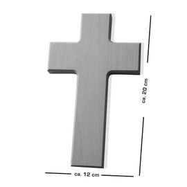 Wooden Cross 20 x 12 cm - Cross for Painting and Designing, Beech Natural Wall Cross
