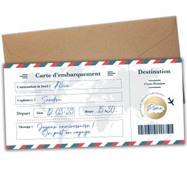 Scratch Off Card Travel White