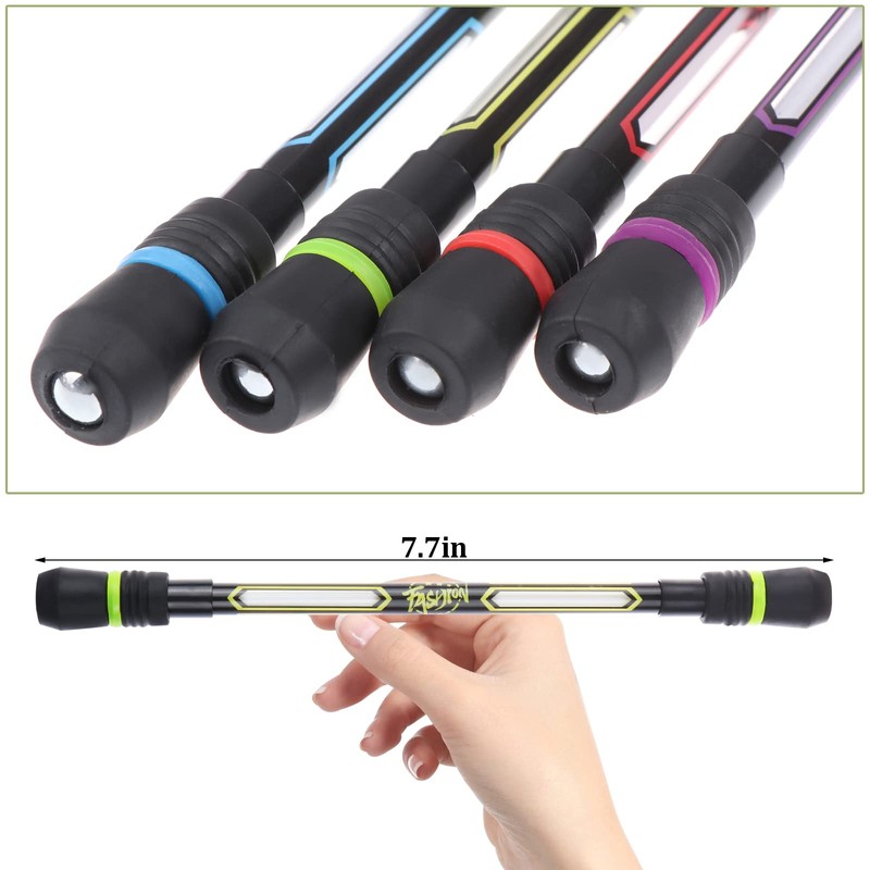 12 pieces Spinning Rotating Pen Writable Rotating Pen Rolling Finger
