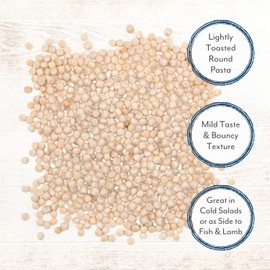 Roland Foods Israeli Couscous Toasted Pasta, Specialty Imported Food, 5 Pound Bag, Pack of 1