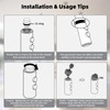 Hibbent Metal Pull Down Kitchen Faucet Head Replacement with 15