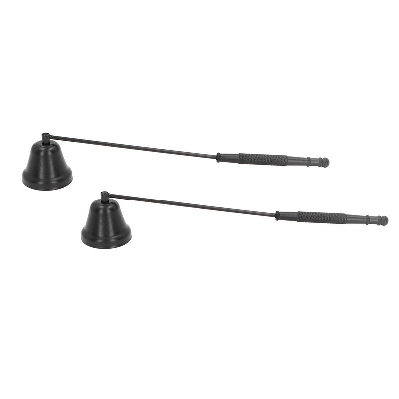 2PCS Candle Snuffer with Long Handle Bell Shape Metal Flame
