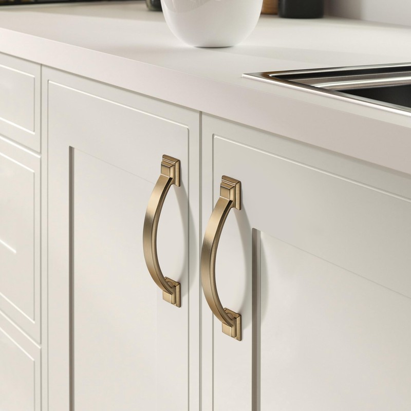 Synkylux 10 Pack Champagne Bronze Cabinet Pulls 3 Inch(76mm) Hole