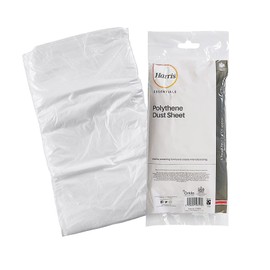 Dust Sheets 2 Packs Painting and Furniture Protection Floor Polythene Sheeting Waterproof Decorating Covering Sheet 12 x 12 Inch (3.7m x 3.7m)