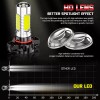 CHUSYYRAY White 15-SMD High Power LED Daytime Running Light Bulbs