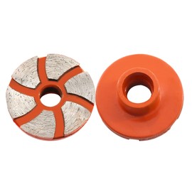 BGTEC Diamond Grinding Wheel 48mm for Polishing and Cleaning Stone flowerpots, Cobblestone, Marble,Concrete,and Thinset Removing, Angle Grinder,Cleaning Bottom, 2 pcs