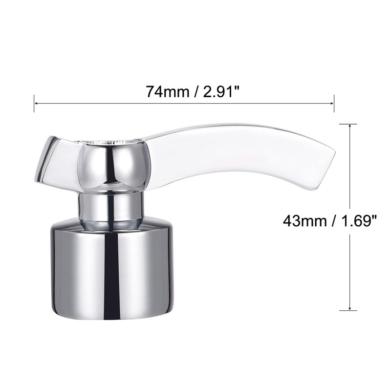 sourcing map Faucet Lever Handle, Alloy Single Lever Handle Replacement