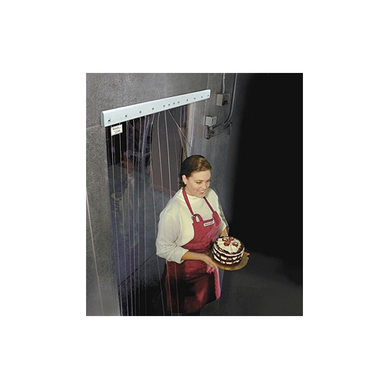 Cooler/Freezer Strip Door, Rnfrcd, 6ft6inH