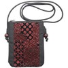 Maruzen Pochette Suede Inden Style Walking Pochette Ripped Red