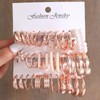 36 Pairs Gold Hoop Earrings Set for Women, Fashion Chunky