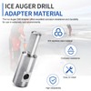 Ice Auger Drill Bit Adapter Fits 1/2" Plus Drill Chucks