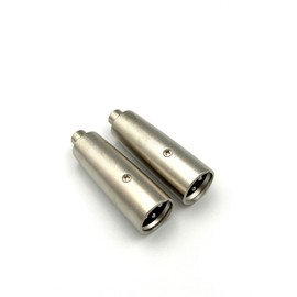 Qczhiwen XLR Male to RCA Female Adapter,Female RCA to XLR Male Plug Cable Adapter, XLR to RCA Converter Audio Connector for Microphone - 2 Pack