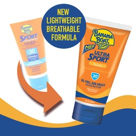 Banana Boat Ultra Sport Sunscreen Lotion, New FORMULA, Spf 30 Travel Size, 90 mL