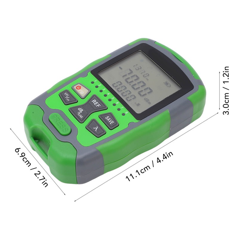 Optical Fiber Power Meter Optic Cable Tester ‑70~+10dbm Digital Display