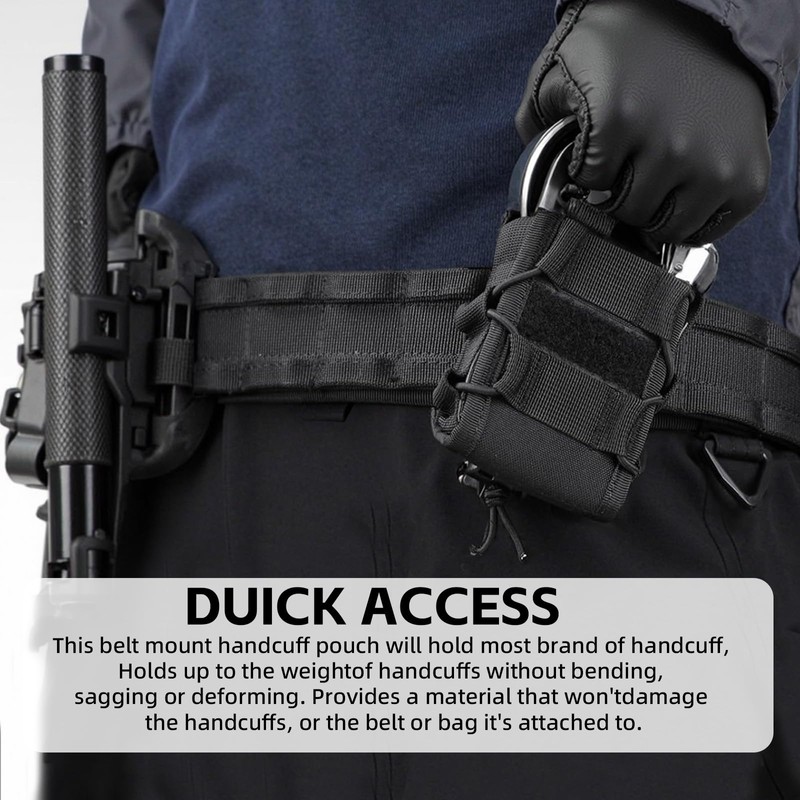 Handcuff Holster for Duty Belt, Handcuff Case Fit Asp/Law Enforcement