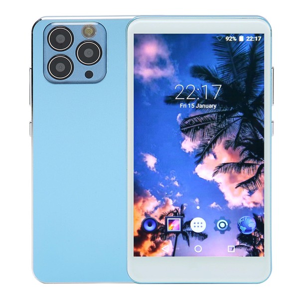 MP4 Player, WiFi Music Player, Lossless Noise Reduction, Rechargeable HiFi Sound with Camera for Travel (Blue)