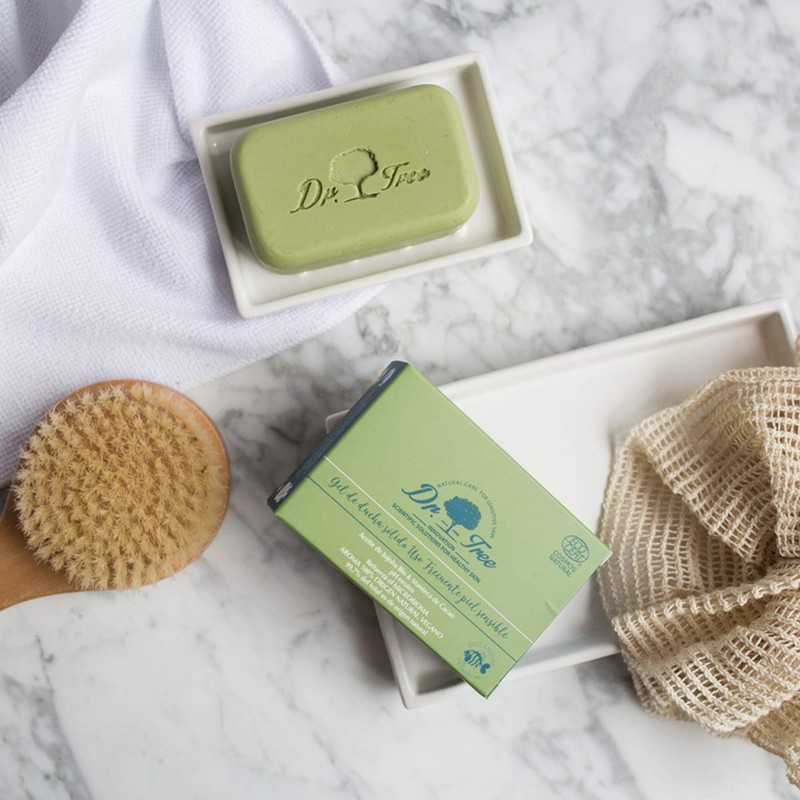 Dr. Tree Organic Solid Shower Gel for Frequent Use, Especially