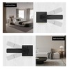 Karlstone 5 Pack Matte Black Door Handle with Lock and
