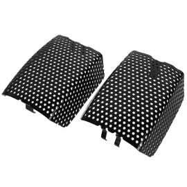 MOCODUO Motorcycle Front Caliper Brake Covers, Inserted Caliper Protective Guards Fits for Harley Davidson Touring, Road King, Electra Street Glide FLHT, FLHX & V-Road Models 2006-2019, Black 1 Pair