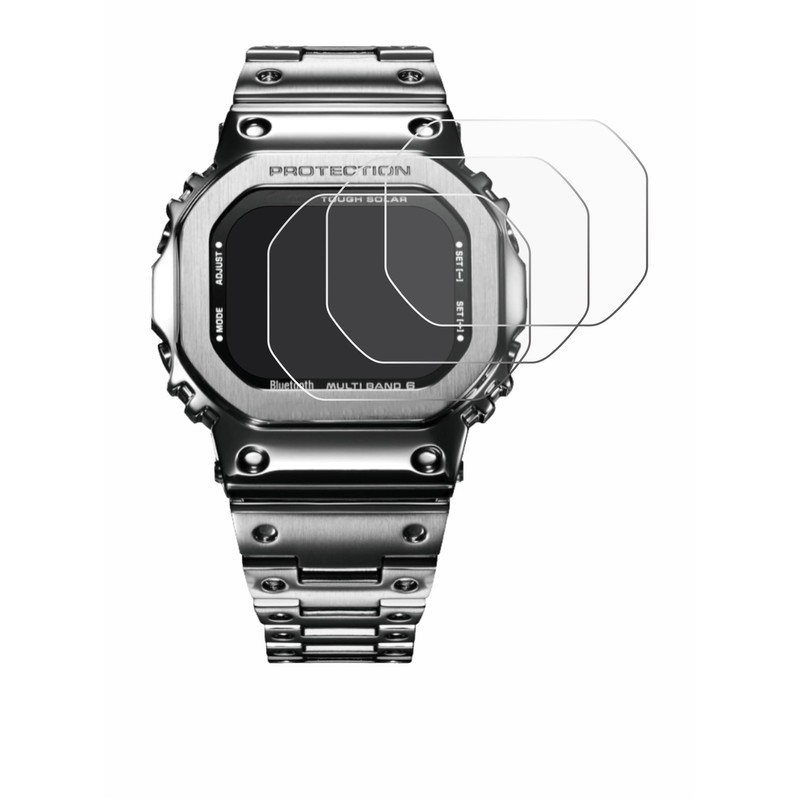 Savvies 6 Pack Screen Protector compatible with Casio G-Shock GMW-B5000D-1ER