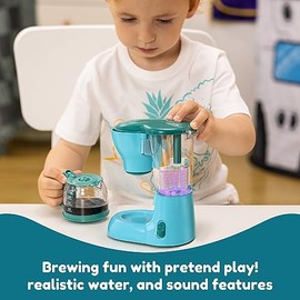 JOYIN Juguetes de Cocina , Trajes de Juguete eléctricos de Cocina, cafeteras, mezcladoras, tostadoras con Luces y Sonidos realistas, Regalos de cumple