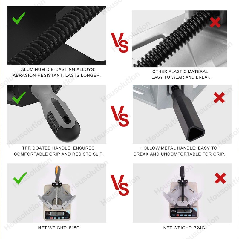 Housolution 90 Degree Corner Clamp for Carpentry Welding Right Angle