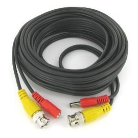 Premade Premium Siamese Cable Power and Video Cable 25FT