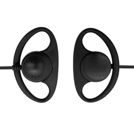 WODASEN BD502i Walkie Talkie Earpiece D-Shape Surveillance Headset for Hytera BD502 BD552 BD552i PD502 PD502i PD562 PD402i PD482i HYT TC-508 TC-580 TC-610 Two Way Radio with Mic PTT