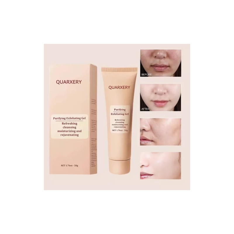 Unbranded Purifying Exfoliating Gel,Quarxery Cleansing Purifying Cream for Face &