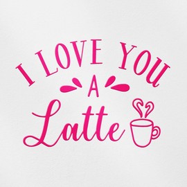 Decal Stickers of Love Latte (Pink) (Set of 2) Premium Waterproof Vinyl Decal Stickers for Laptop Phone Accessory Helmet Car Window Mug Tuber Cup Door Wall Decoration - ANDsticg77062PI