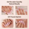 Vansiho 150 Uñas Postizas de Gel Francesas, Uñas Postizas de