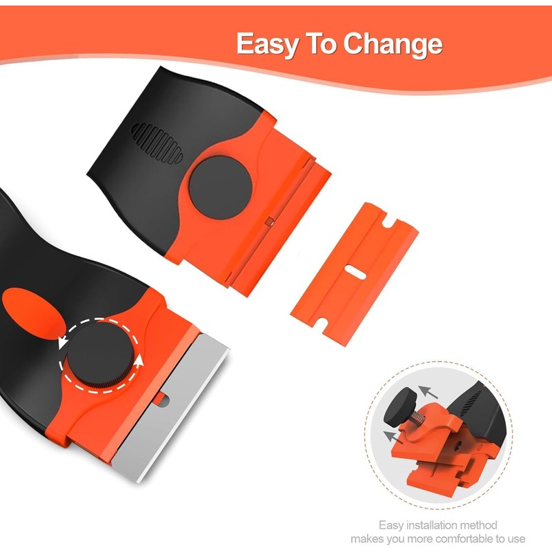 Window Scraper Tool - Double Edged Non Scratch Scraper Cleaning