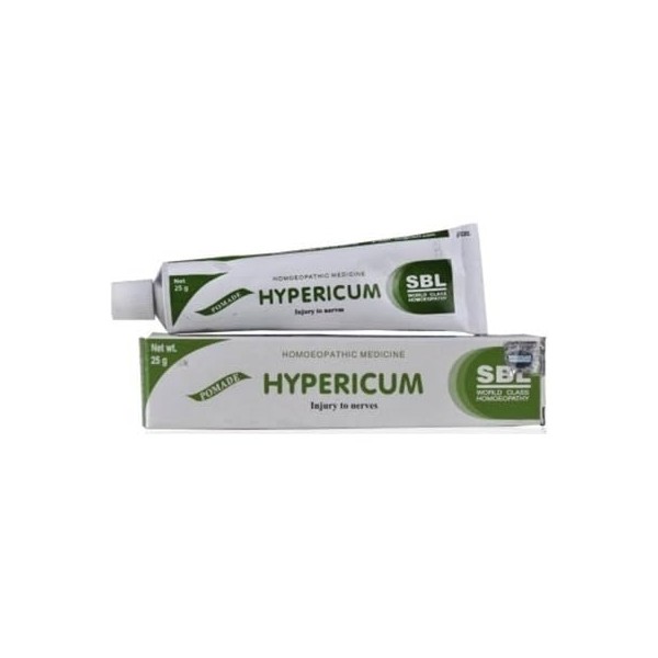 Healthymia SBL Hypericum Ointment 25gm - for Nerve Injuries and Cuts, Helps with haemorrhoids