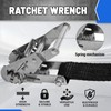 【4PCS】 1"×15‘ Stainless Steel Heavy Duty Tie Down Strap| S-Hook/Carabiner/Double