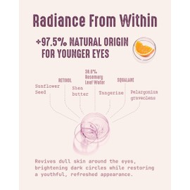 Ainomi 05 Hope Eye Roller Serum – Reduces Dark Circles & Fine Lines | Natural Oils & Retinol | Soothing Massage Roller | 15ml