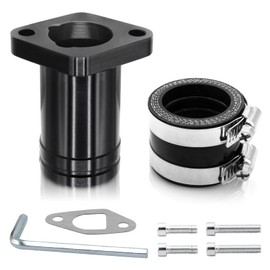 Upgraded Intake Manifold for Predator 212cc 196cc 224cc Engine Performance Parts, for PWK 24mm 28mm Carburetor Coleman ct200u bt200x b200cc b200r kt196 Mini Bike Go Kart (Black)