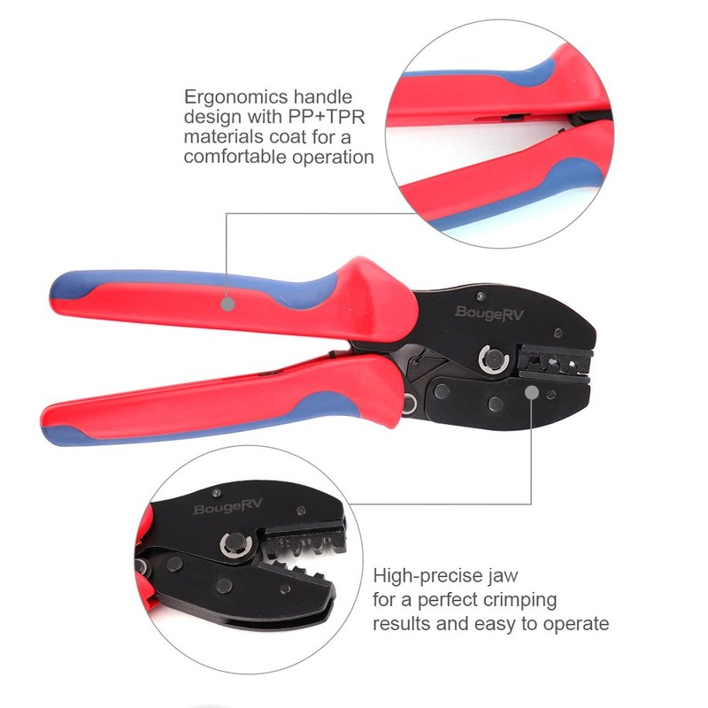 BougeRV Solar Crimping Tool for 14-10AWG Solar Panel PV Cable,Solar
