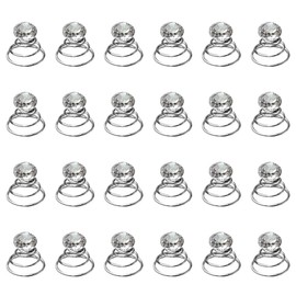 BaiJ Hair Spirals, Pack of 24, Rhinestone Spiral Hair Pins, Crystal Hair Bobbles, Hair Curlies, Spiral Wedding Hair Clip for Bridal Women, Girls, Party Favours