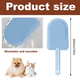 EORPAVU Cat Brushes, 1 Piece Cat Brush Cat Comb Pet Shaving Brush Long Hair Comb for Cat and Dog Massage Comb Brush (Blue)