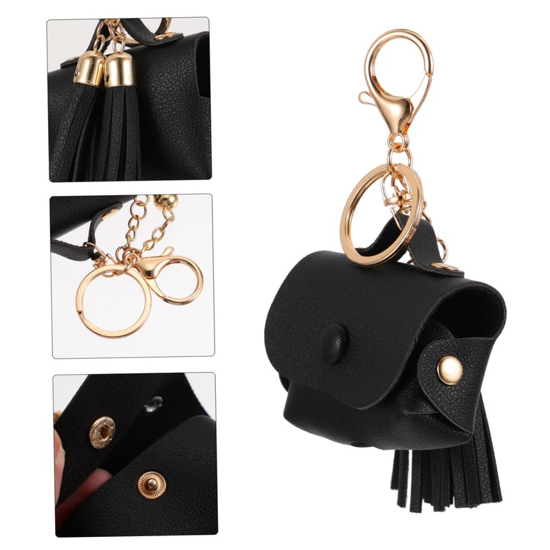 FELTECHELECTR 1pc Wireless Earphone Case Tassel Design Shockproof Cover Compatible