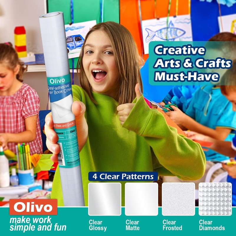 Olivo - Paquete de 2 rollos de papel de contacto