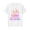 9 Years Of Being Awesome Tie Dye Hearts 9th Birthday