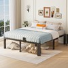 14 inch King Size Bed Frame with Round Corner Legs