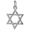 Dainty 5/8 inch Sterling Silver Plain Jewish Star of David
