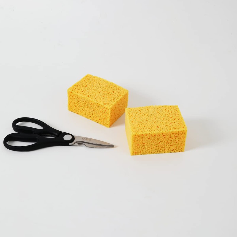 Natural Sponges Kitchen,2" Thick Extra Large Heavy Duty Scrub Sponges,Household