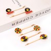 3/6 Pairs Juneteenth Hair Clips for Women African Map Hair