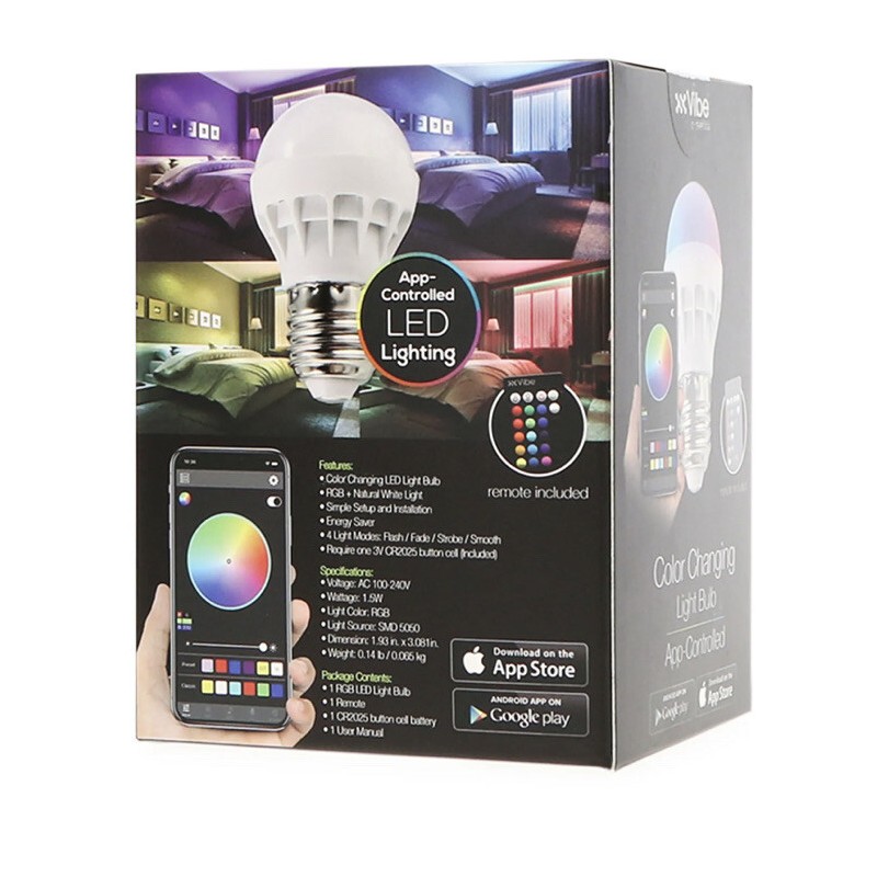 Vibe E-ssential Color Changing Smart RGBW LED Bulb - BT