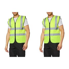 Supertouch 32345 Zipped Hi Vis Vest, XX-Large, Yellow