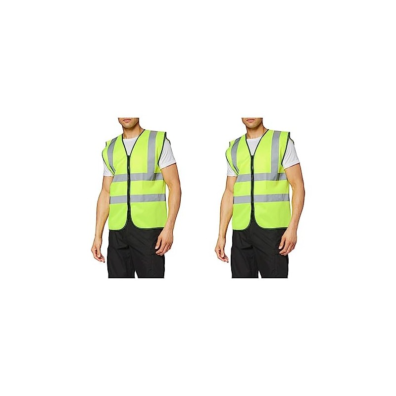 Supertouch 32345 Zipped Hi Vis Vest, XX-Large, Yellow