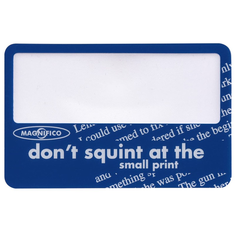 Magnifico Credit Card-size Mobile Magnifier (pack of 2) - pocket